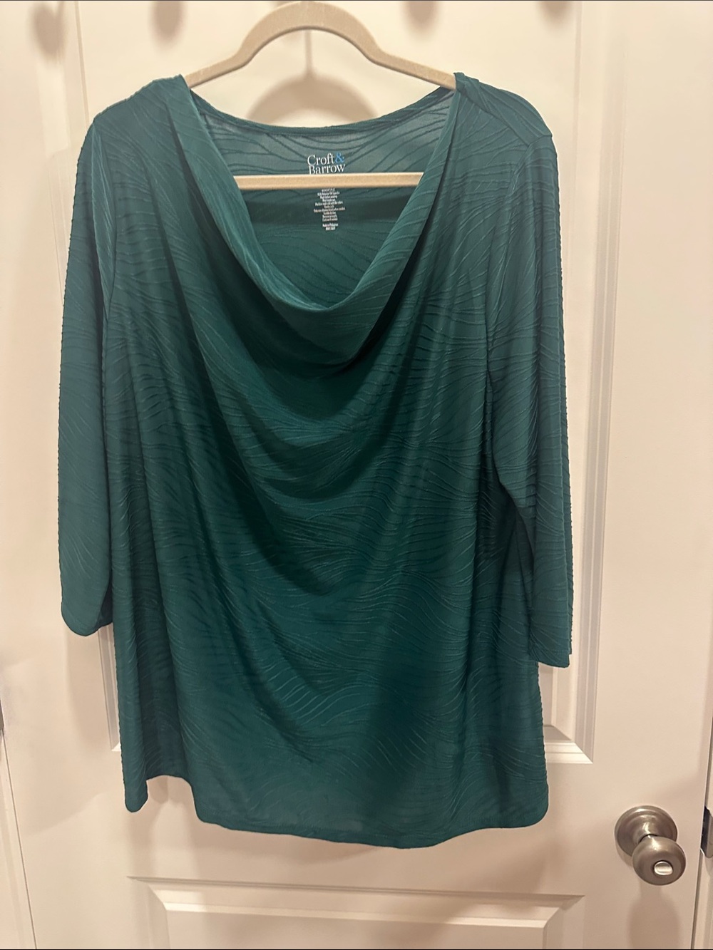 croft & barrow Olive Green Draped Neck Camisole Siza women’s plus size 1X